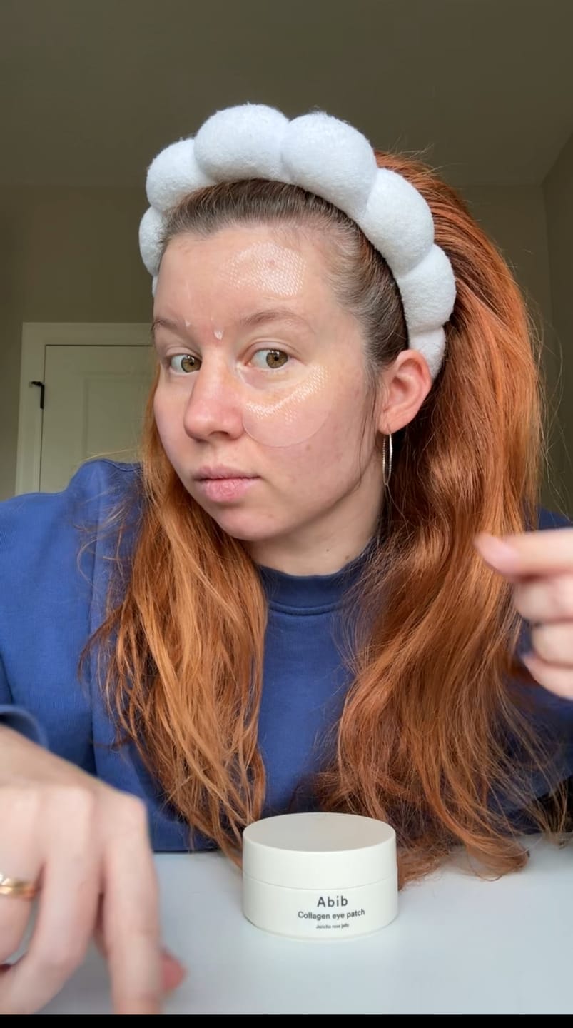 Customer photo review of Collagen eye patch Jericho rose jelly