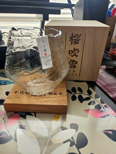 Customer photo review of Suisei - Handmade Japanese EDO Whiskey Glass