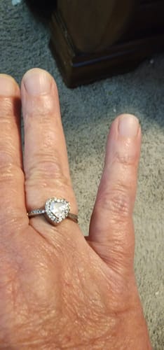 Customer photo review of Forever In My Heart Urn Ring