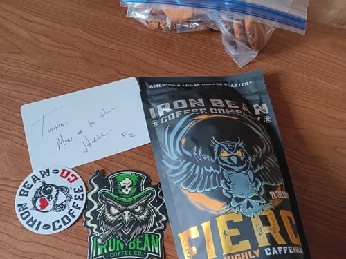 Customer photo review of Fierce™ - Highly Caffeinated Dark Roast