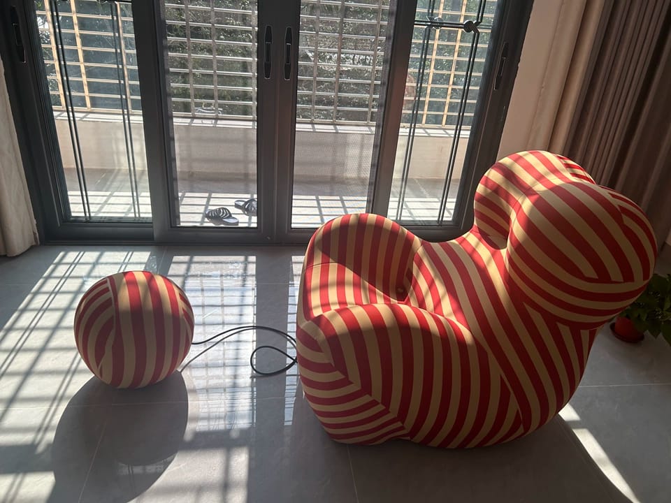 Customer photo review of Mom Hug Sofa