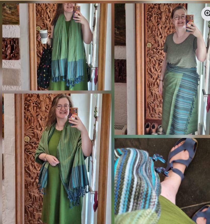 Customer photo review of NEW! Organic Cotton Turkish Towel Multi