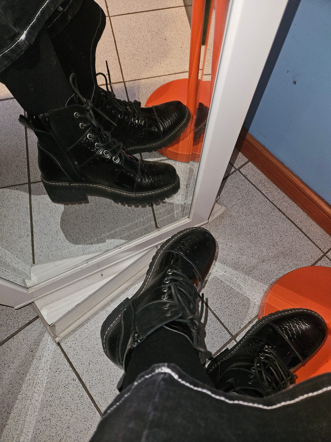 Customer photo review of Botin Mujer / Egotelo Negro