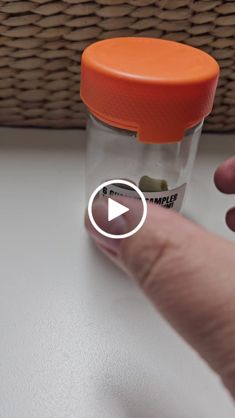 Customer video review of Alpha 6 Gummy Sampler Jar 600mg THC +  THCP Vegan