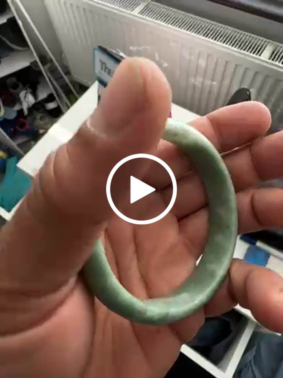 Customer video review of Buddha Stones Natural Jade Prosperity Bangle Bracelet