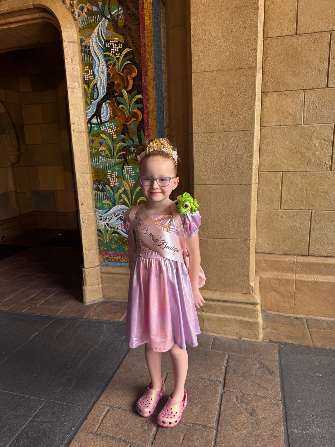 Customer photo review of Metallic Rapunzel Twirl Dress