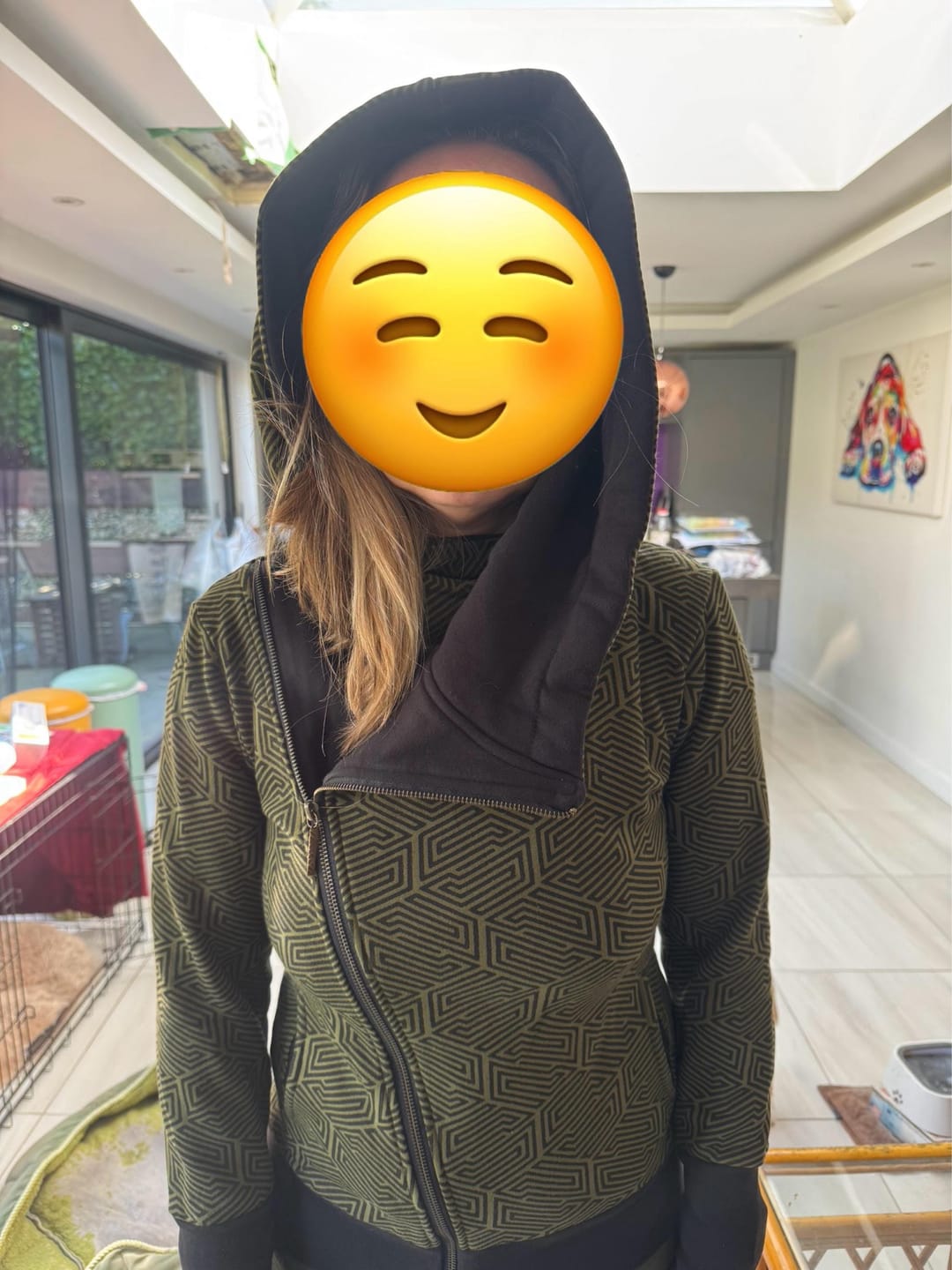 Customer photo review of TRANSFORMATION Hoodie - [Green Hypnotik]