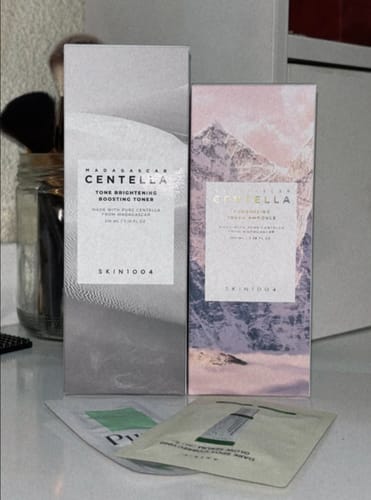 Customer photo review of Tone Brightening Boosting Toner