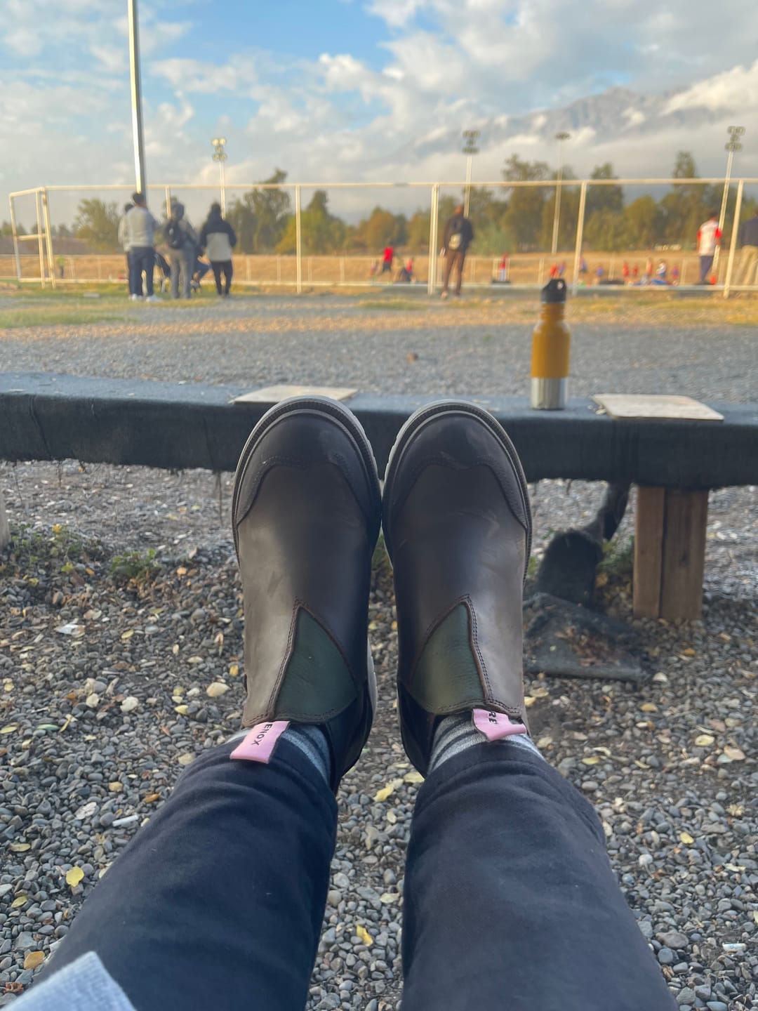 Customer photo review of Calcetín Cloud Unisex Gris Rayas