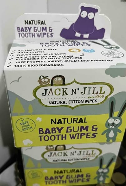 Customer photo review of Jack N’ Jill Steril Bebek Diş ve Damak Mendili - 25'li Paket (Kasada Ekstra %15 İndirim)