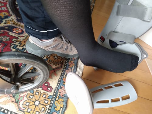 Customer photo review of Performance Eucalyptus Compression Socks