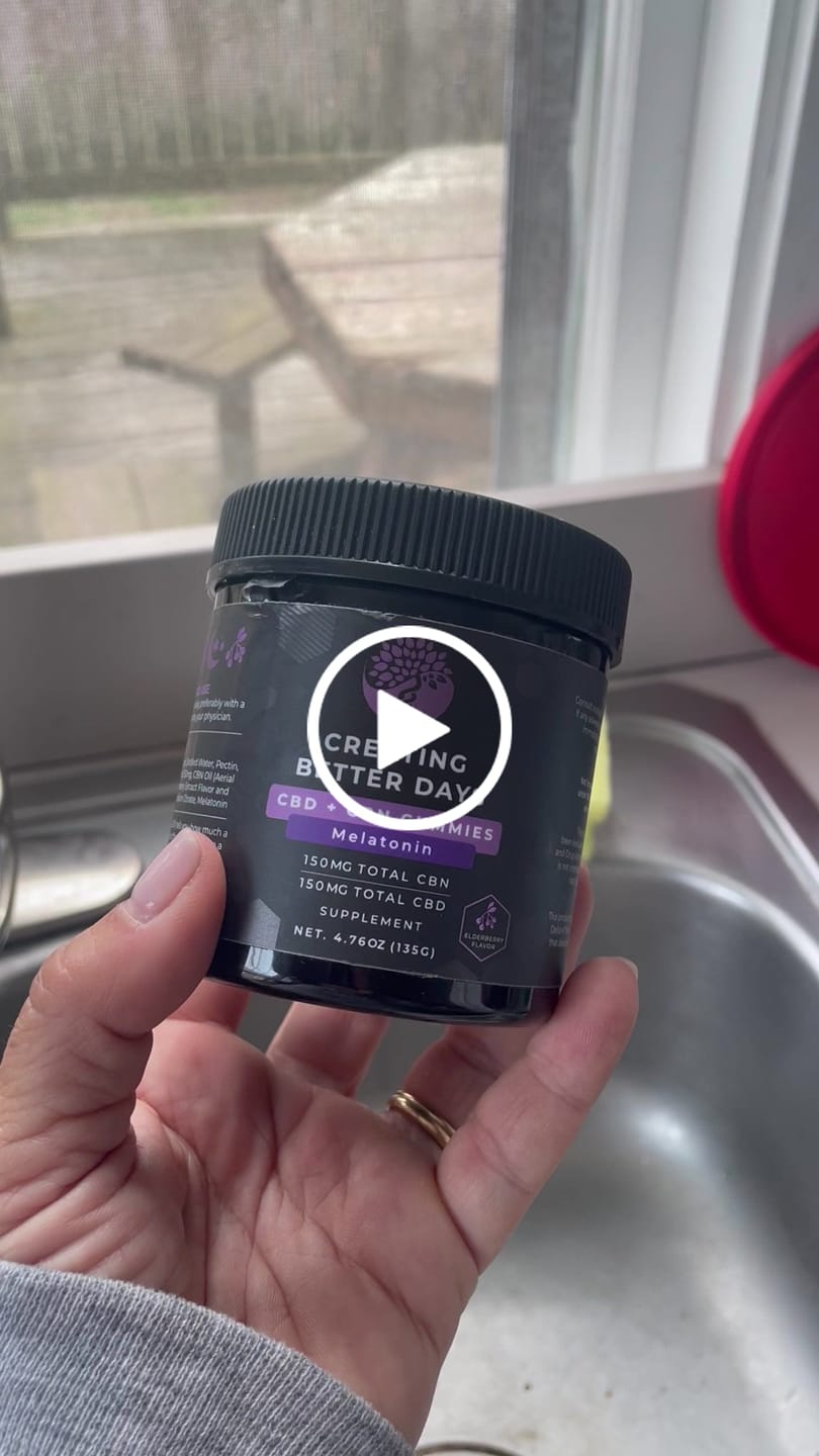Customer video review of Elderberry Melatonin CBD + CBN Gummies 300 MG