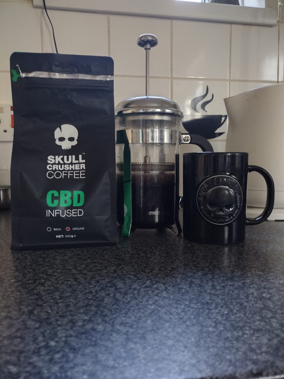 Customer photo review of Skull Crusher Coffee - Infused - 500g