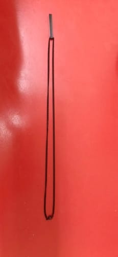 Customer photo review of Minimal Bar Necklace (V2) Silver