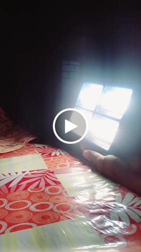 Customer video review of UXI Solar Flood Light