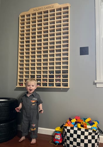 Customer photo review of Matchbox Car Garage Storage