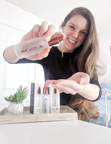 Customer photo review of Argan Oil Hair Serum
