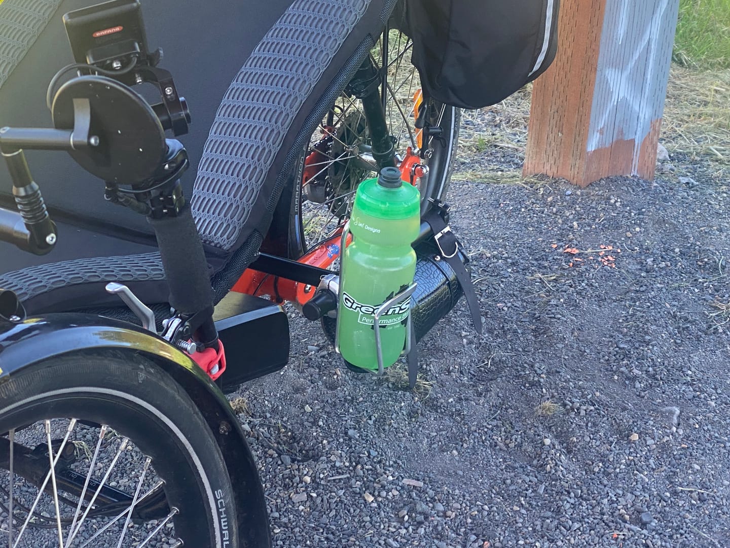 Customer photo review of Clamp-on Bottle Cage