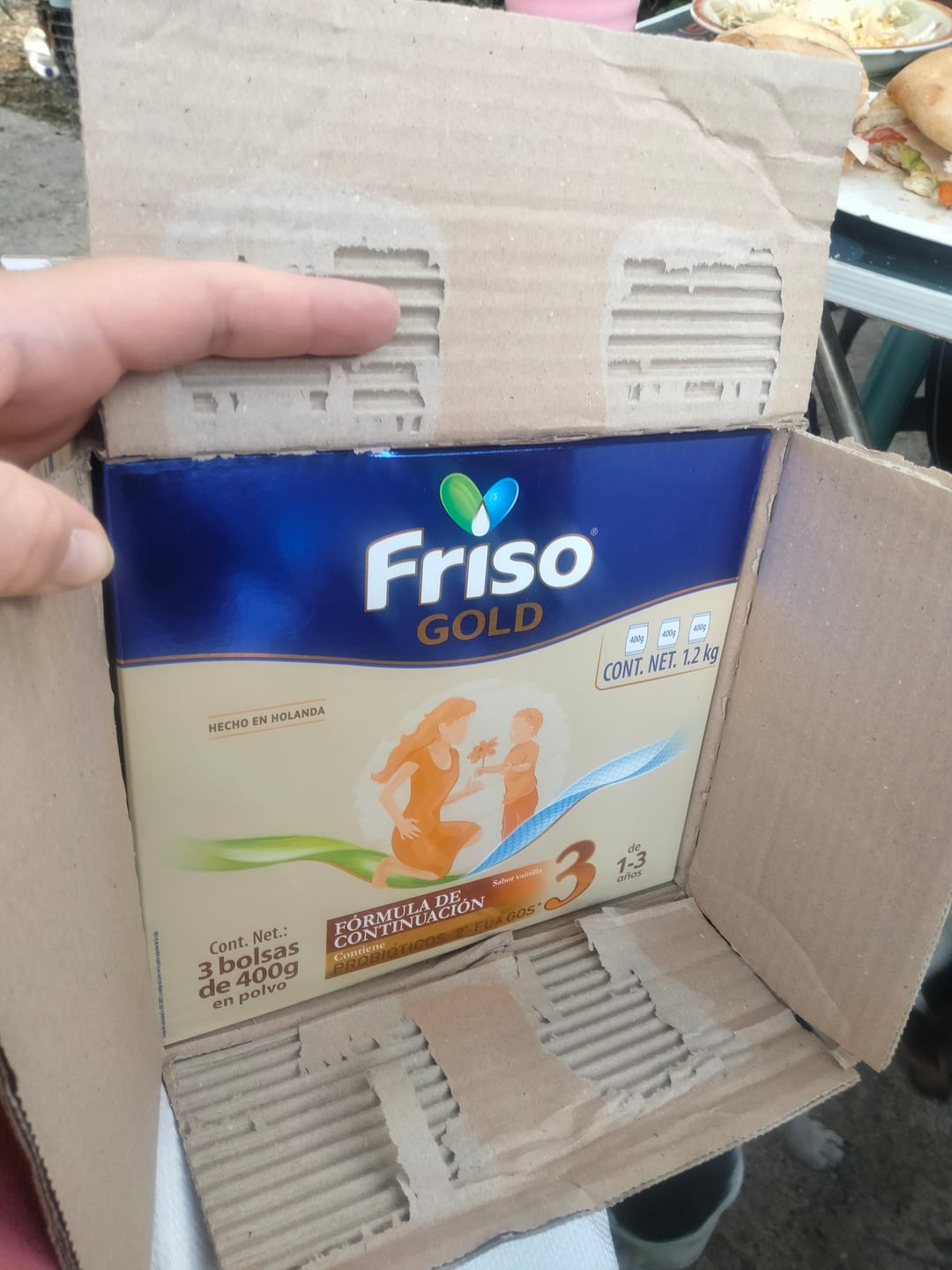 Customer photo review of Friso Gold 3 (1-3 Años) 3 Pack 3.6 Kg