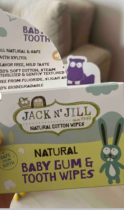 Customer photo review of Jack N’ Jill Steril Bebek Diş ve Damak Mendili - 25'li Paket (Kasada Ekstra %15 İndirim)