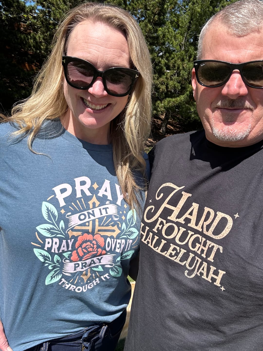 Customer photo review of Pray On It Tee