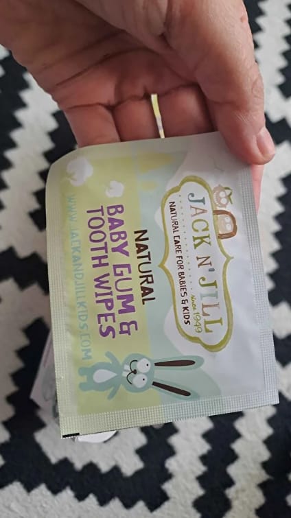 Customer photo review of Jack N’ Jill Steril Bebek Diş ve Damak Mendili - 25'li Paket (Kasada Ekstra %15 İndirim)