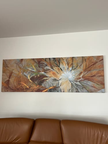 Customer photo review of Leinwandbild | Fluid Art - Am Strand | Panorama