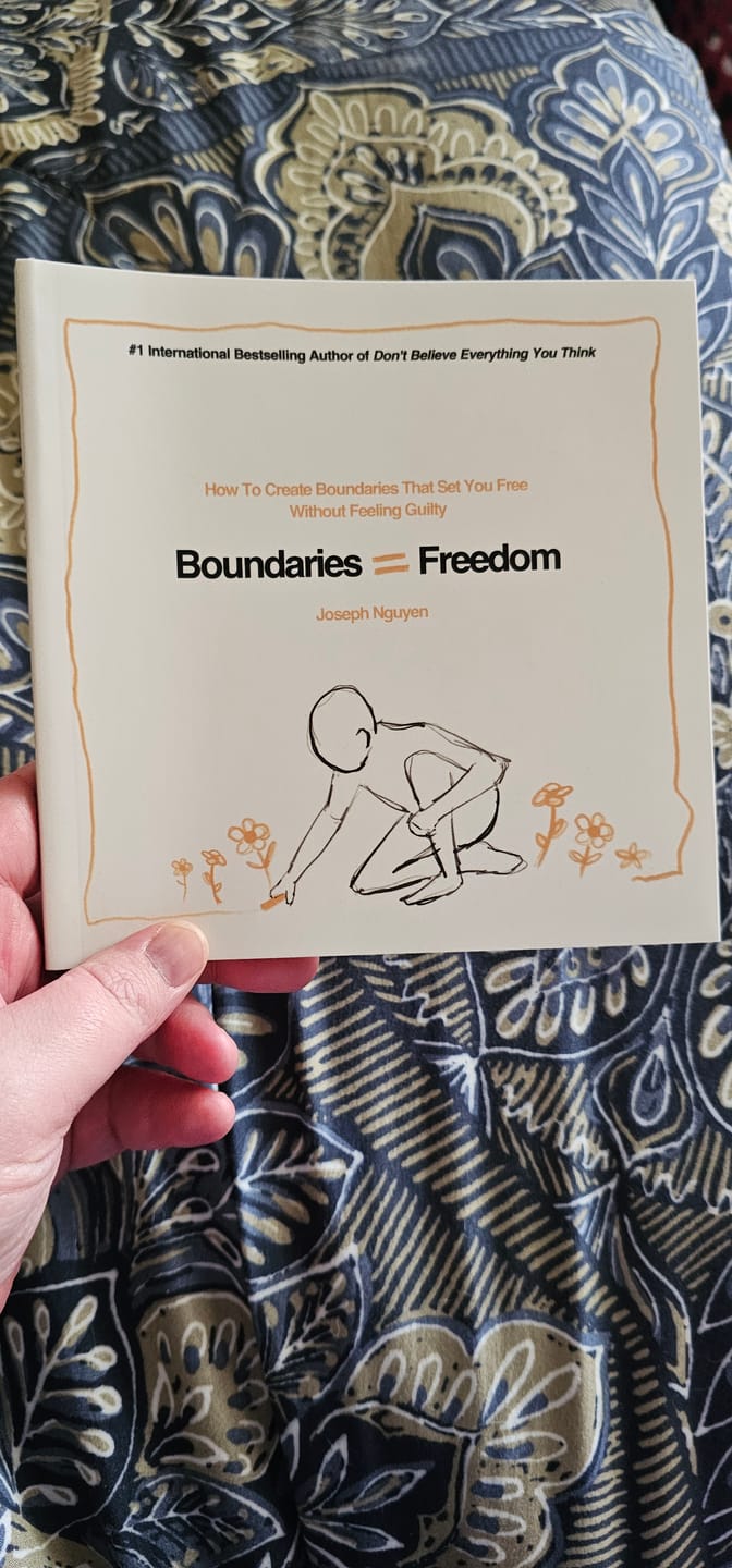 Customer photo review of Boundaries = Freedom: How To Create Boundaries That Set You Free Without Feeling Guilty
