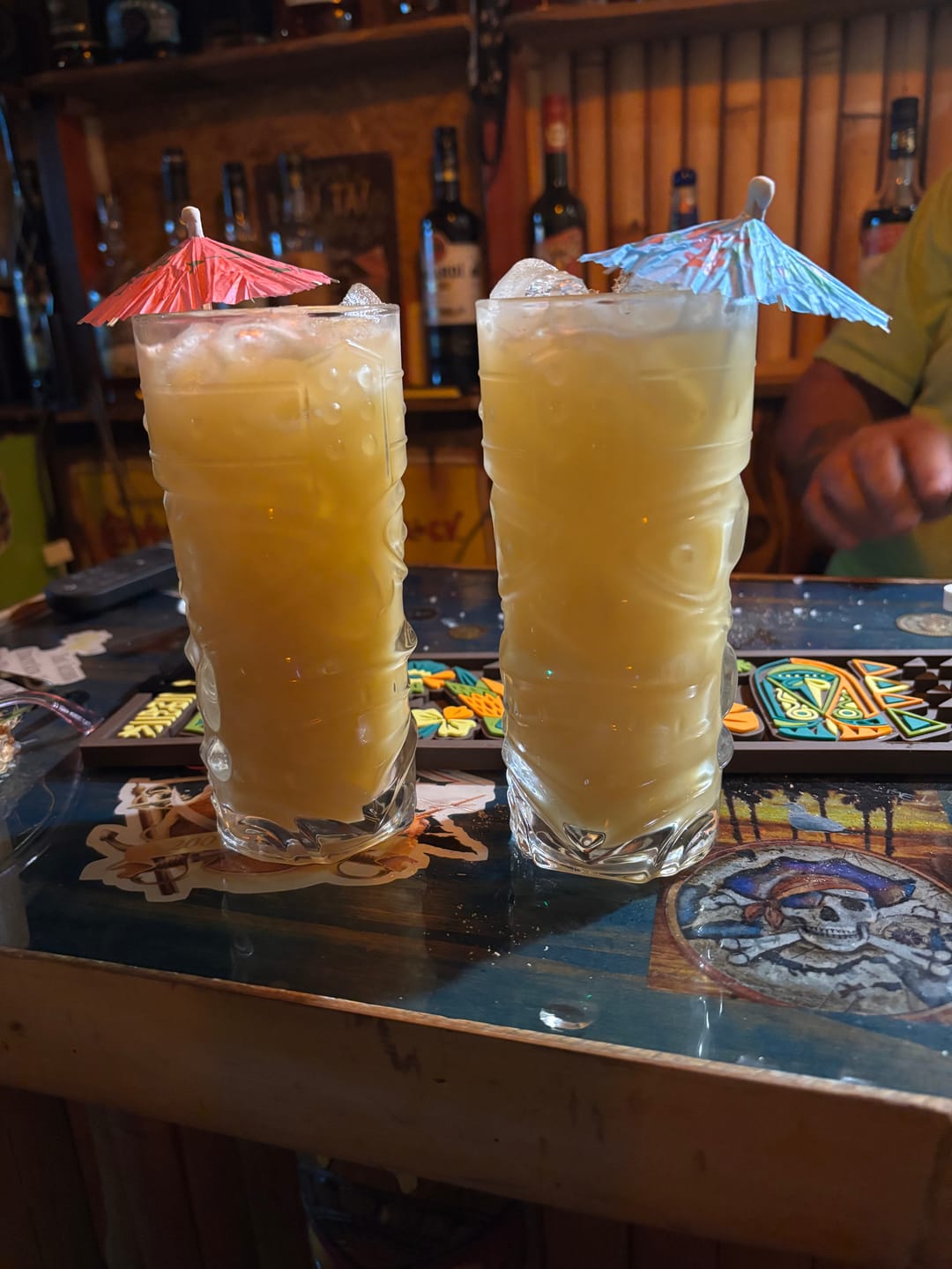 Customer photo review of Clear Tiki Glasses, Set of 4 or 6 - 450 ML