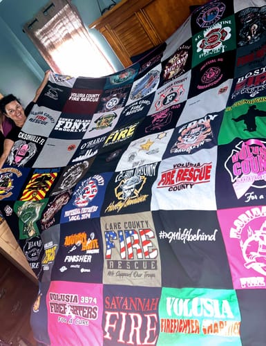 Customer photo review of Project Repat T-Shirt Quilt