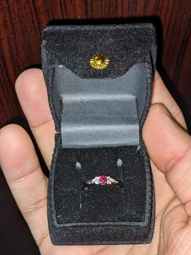 Customer photo review of BLOODSTONE BOND RING