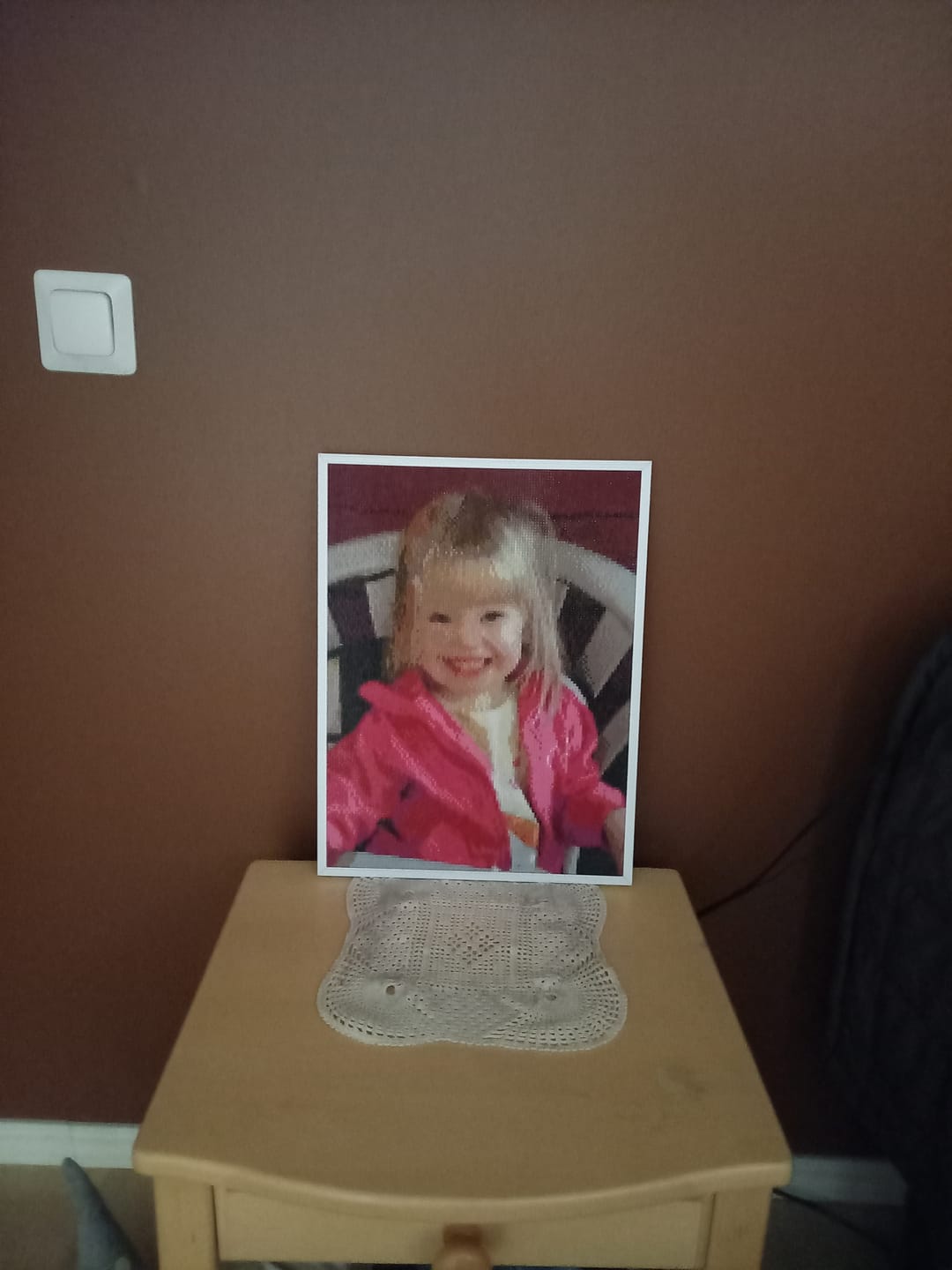 Customer photo review of Timanttimaalaus omalla kuvalla