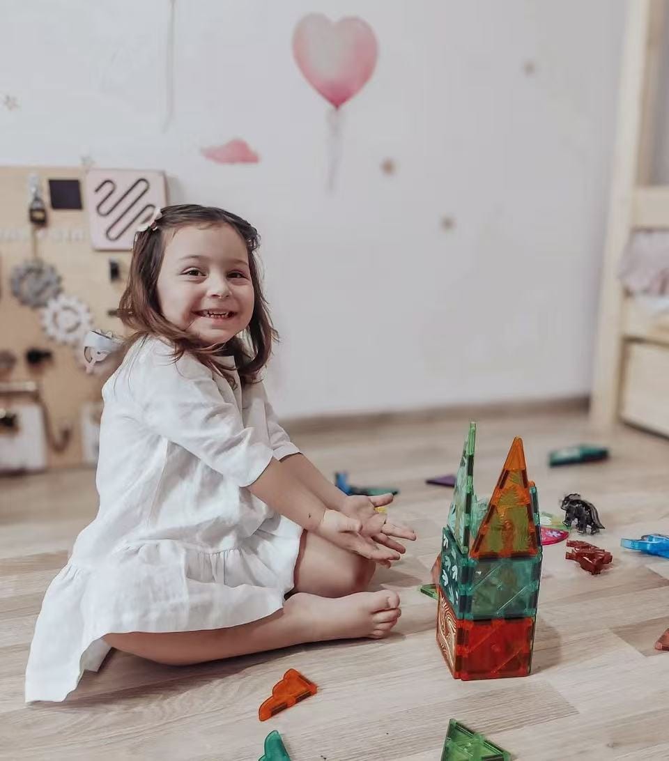 Customer photo review of Magnetic Tiles Dinosaur 49 Pcs