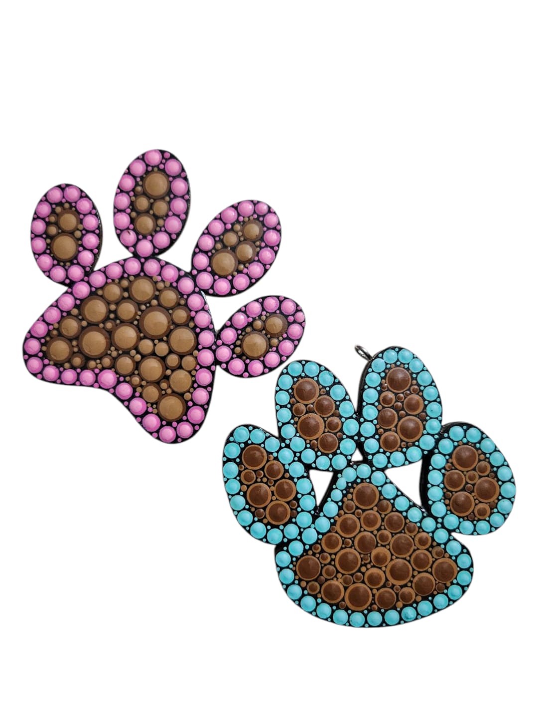 Customer photo review of Unfinished Wood Paw Print Shape - Pet Craft - up to 36"