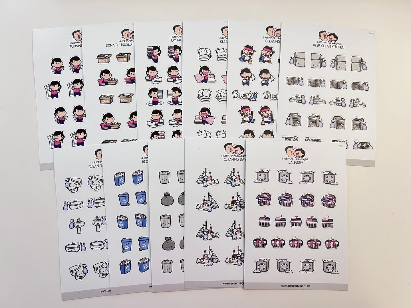 Customer photo review of Chores Planner Sticker Set