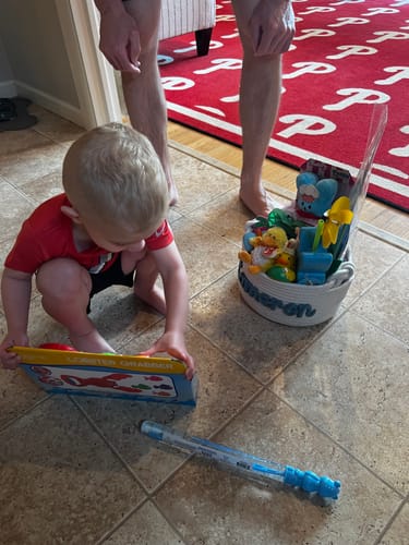 Customer photo review of Baby Knits™ Personalized Knitted Basket