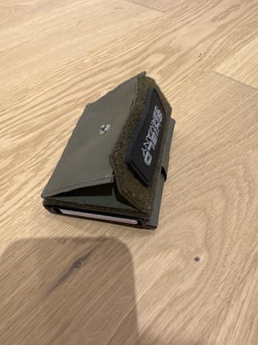 Customer photo review of Tactical Wallet Münzfach - Steingrau Oliv