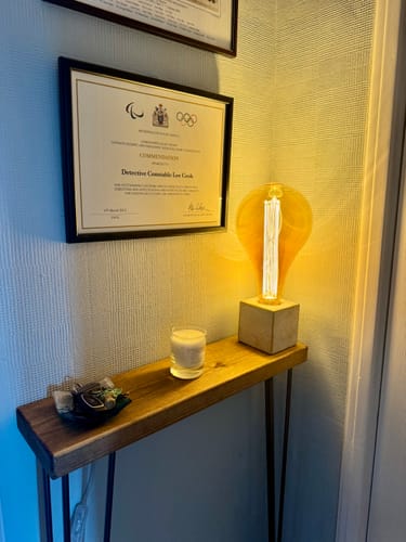 Customer photo review of Console Table 15cm Depth | Hairpin Leg