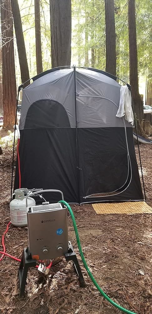 Customer photo review of Camplux AY132GP43 Portable Propane Water Heater Pump Kit