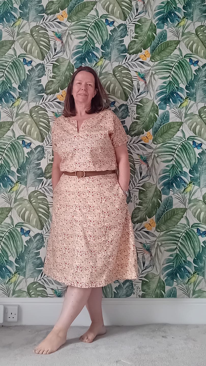 Customer photo review of Spring Floral Rose & Hubble Cotton Poplin Fabric