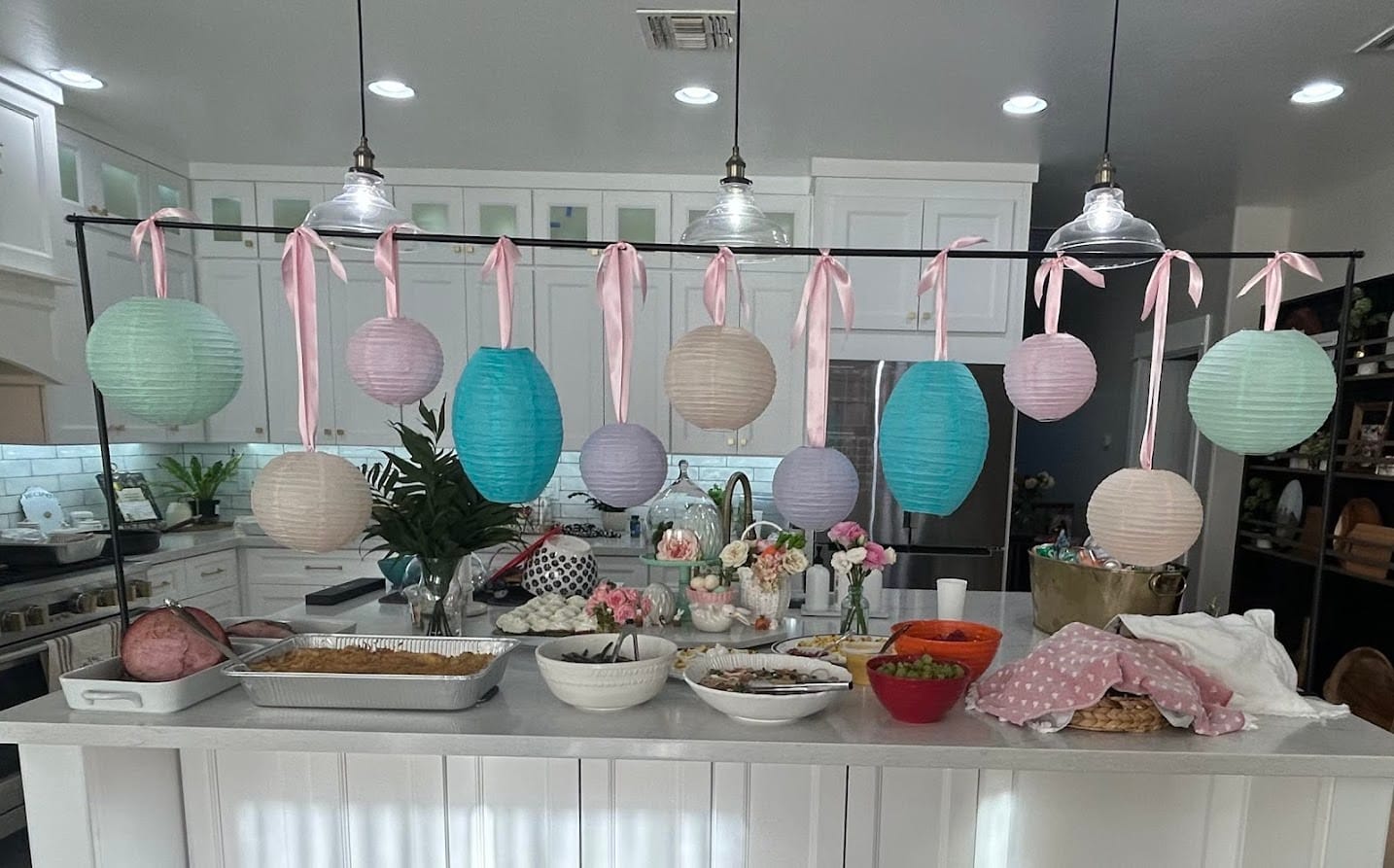 Customer photo review of 8" Lavender Round Paper Lantern, Even Ribbing, Chinese Hanging Wedding & Party Decoration