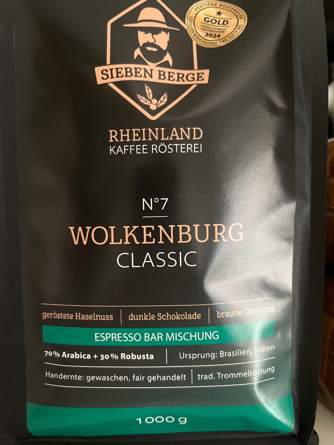 Customer photo review of N°7 Wolkenburg Classic – Zeitlose Eleganz – Espresso Bar Mischung