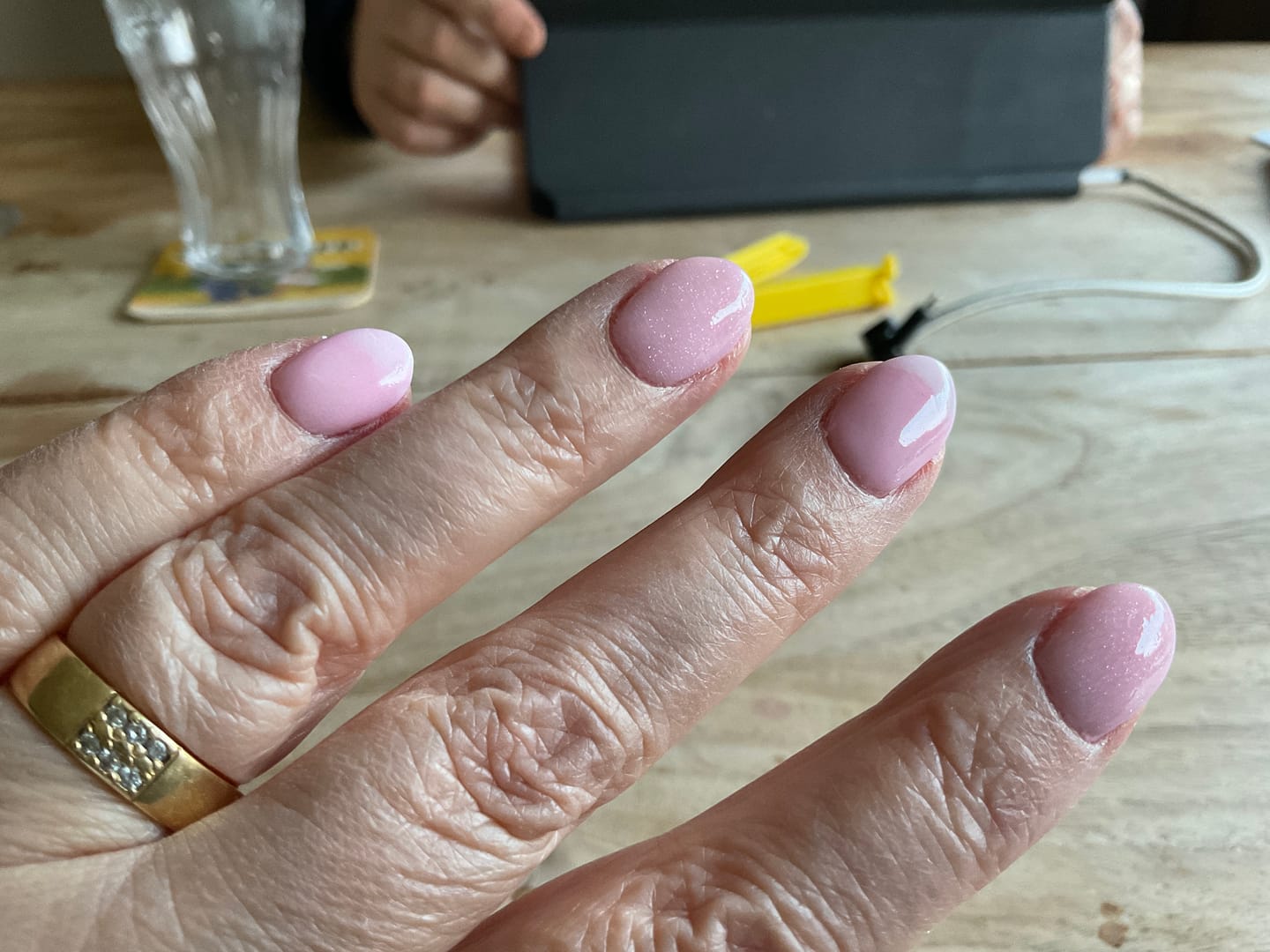 Customer photo review of Baby Pink Dipping Powder
