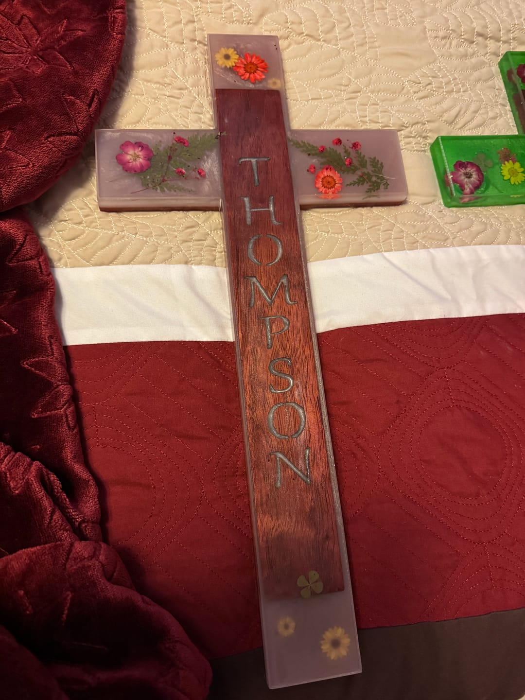 Customer photo review of 20x10x1" Cross Silicone Mold For Epoxy Resin - Large Cross Mold