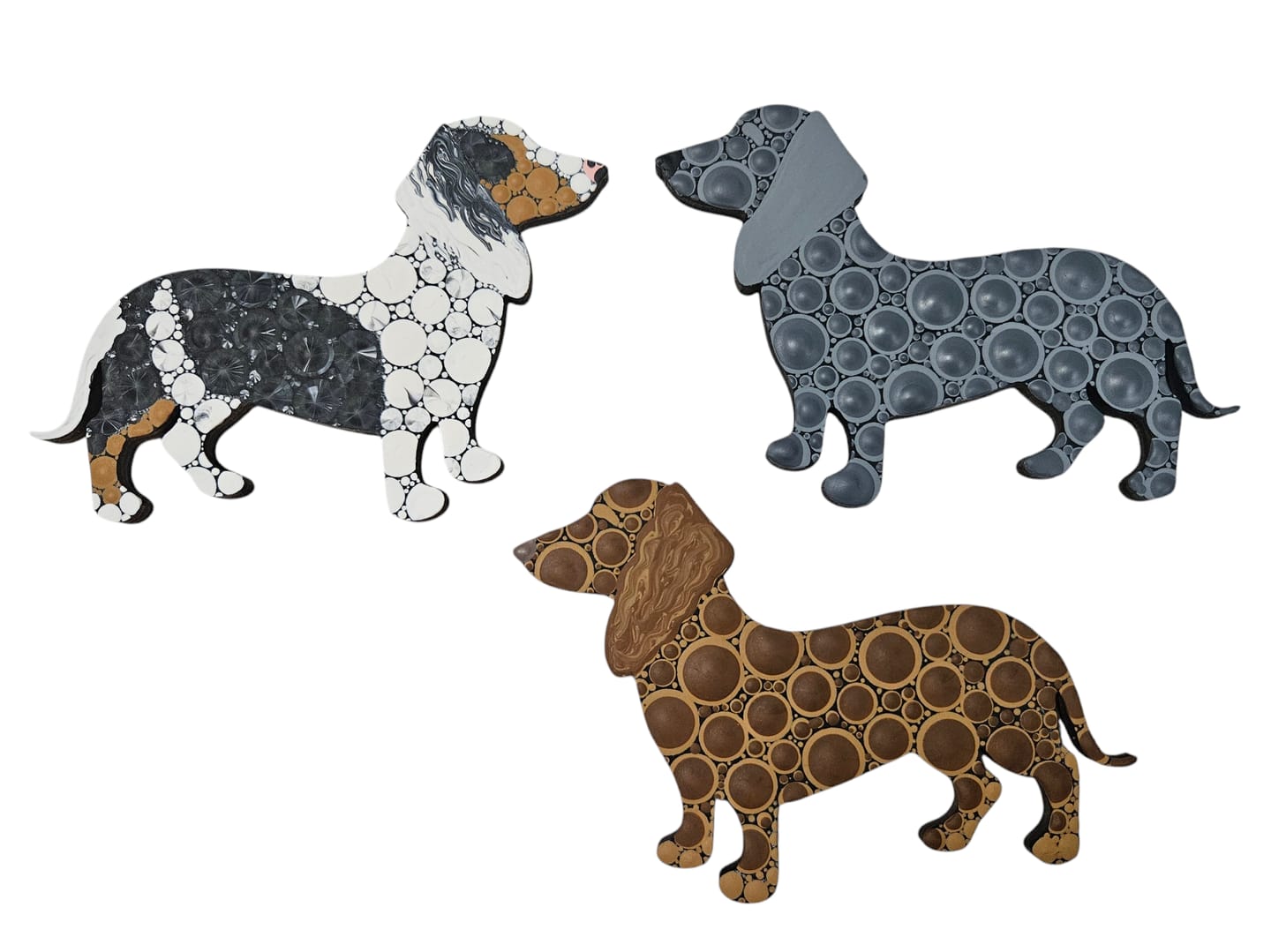 Customer photo review of Unfinished Wood Dachshund Dog Shape - Animal - Pet - Craft - up to 24" DIY