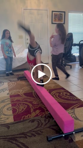 Customer video review of 8Ft Adjustable Gymnastics Beam