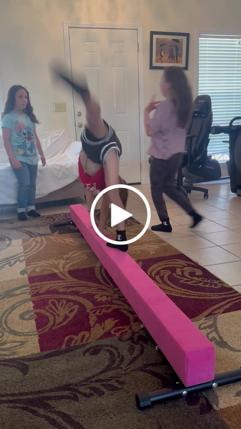 Customer video review of 8Ft Adjustable Gymnastics Beam
