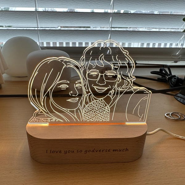 Customer photo review of Custom Photo 3D Lamp