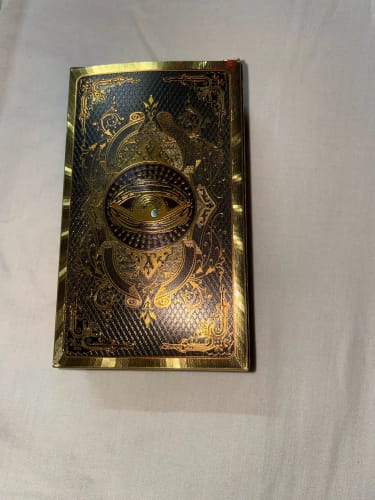 Customer photo review of Golden Foil Tarot Deck – Luxurious