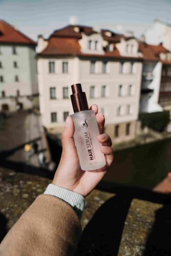 Customer photo review of Argan Oil Hair Serum